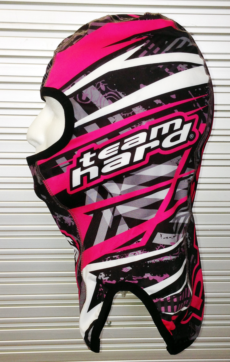 Pink Team Hard Team Hard Balaclava Snowmobile Ski Helmet Modular 2 3