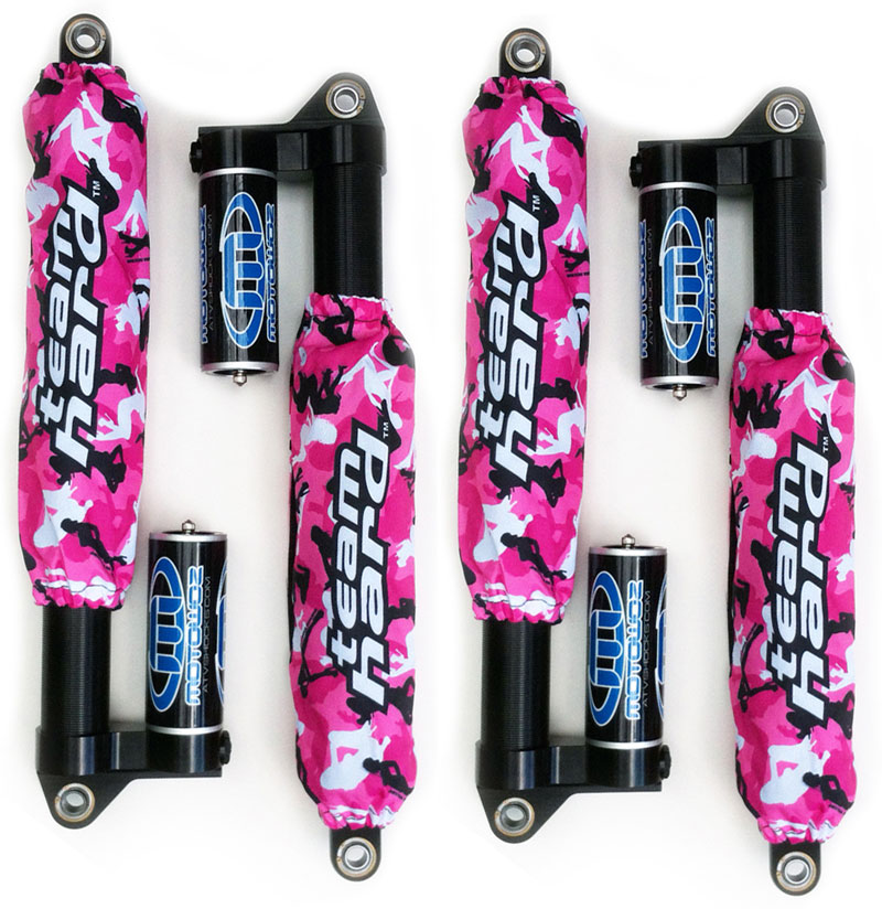 Hot Pink Morning Wood Camo Shock Covers Arctic Cat Wildcat Trail 700 XT