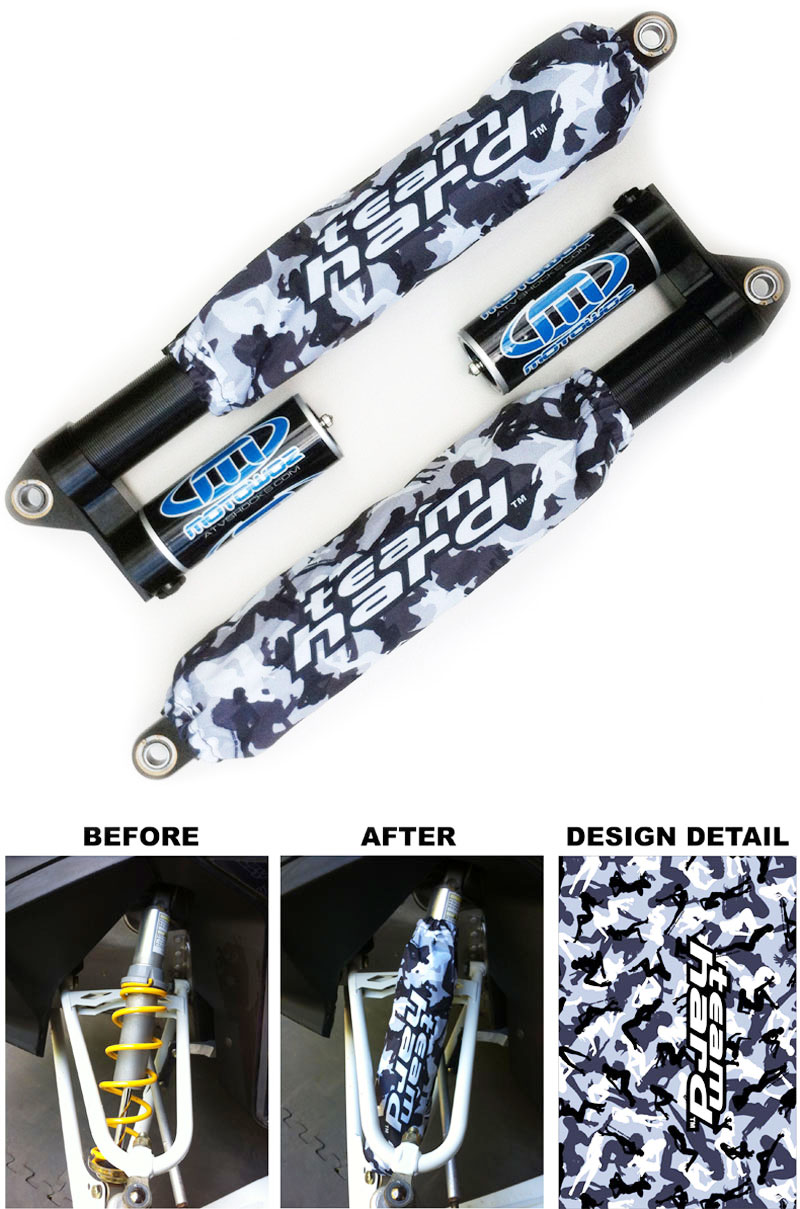 Urban Morning Wood Camo Shock Covers Yamaha YFZ 450R 450 Sport Quad ATV